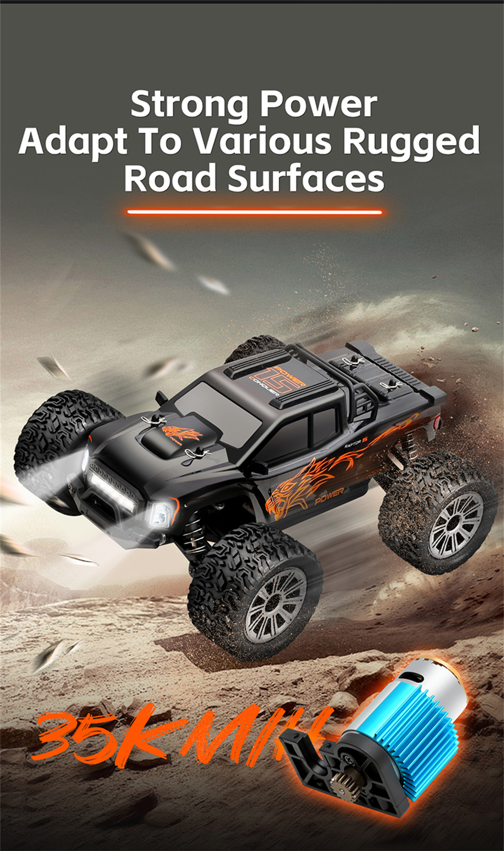 WLtoys 164018 1/16 2.4G 4WD 35KM/H High-speed RC Car Off-road Electric Truck RTR Vehicle Model