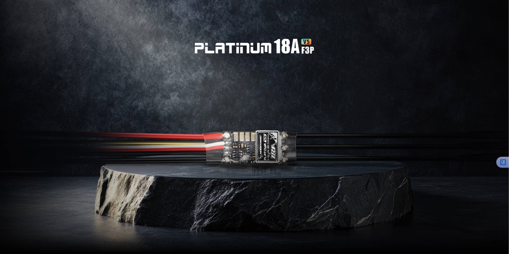 HobbyWing Platinum 18A V5 Brushless ESC 2-4S Lipo for 120g-320g F3P Aerobatics Fixed-wing RC Airplane