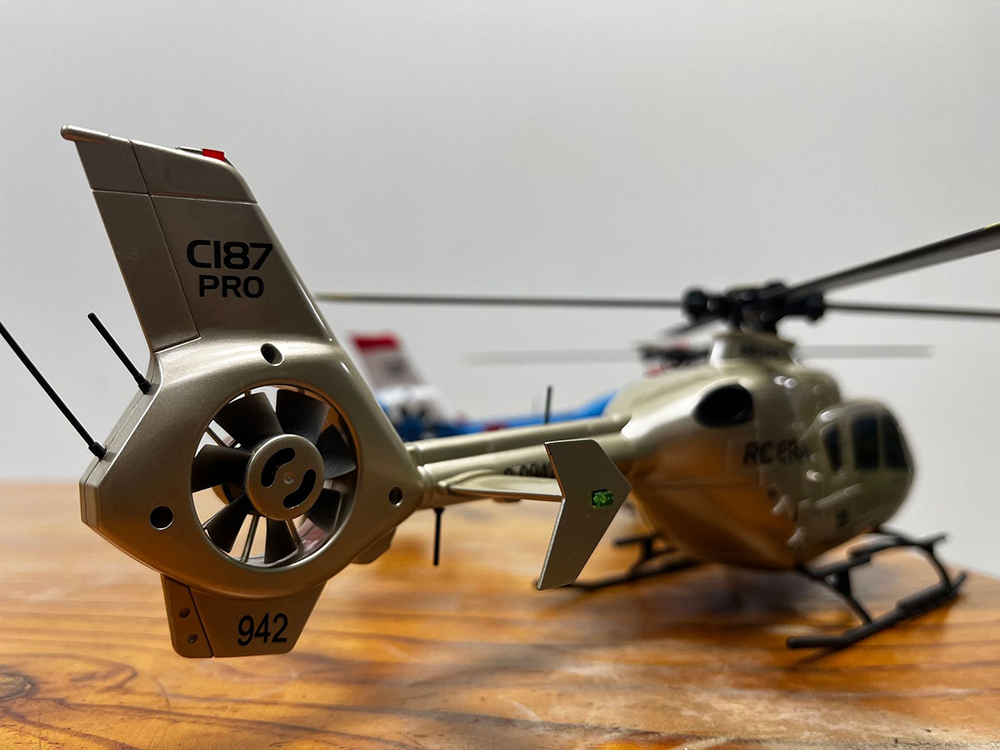 RC ERA C187 PRO 2.4G 6CH 6-Axis Gyro Optical Flow Localization Altitude Hold 1:36 EC135 Scale RC Helicopter RTF