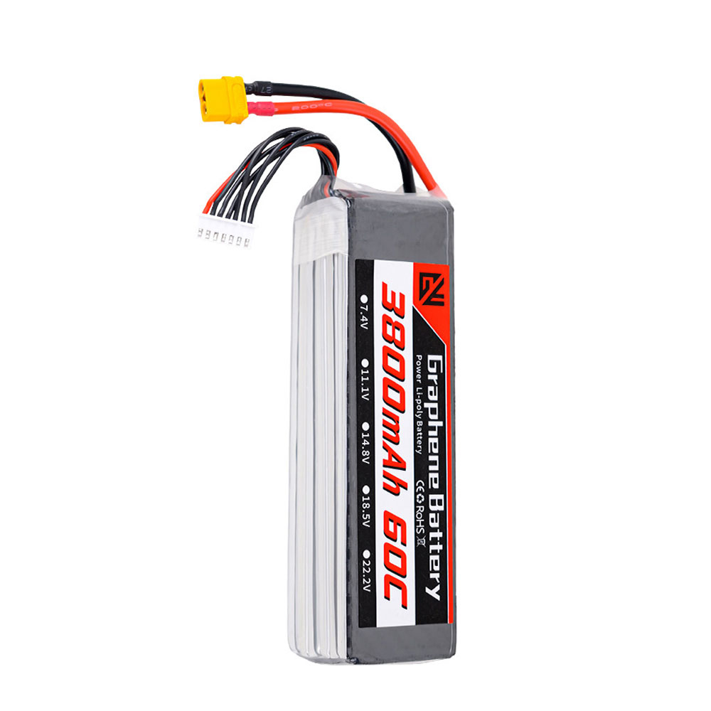 Venda Bateria LiPo 22.2V 3800mAh 60C 6S GW com conector XT60 XT90