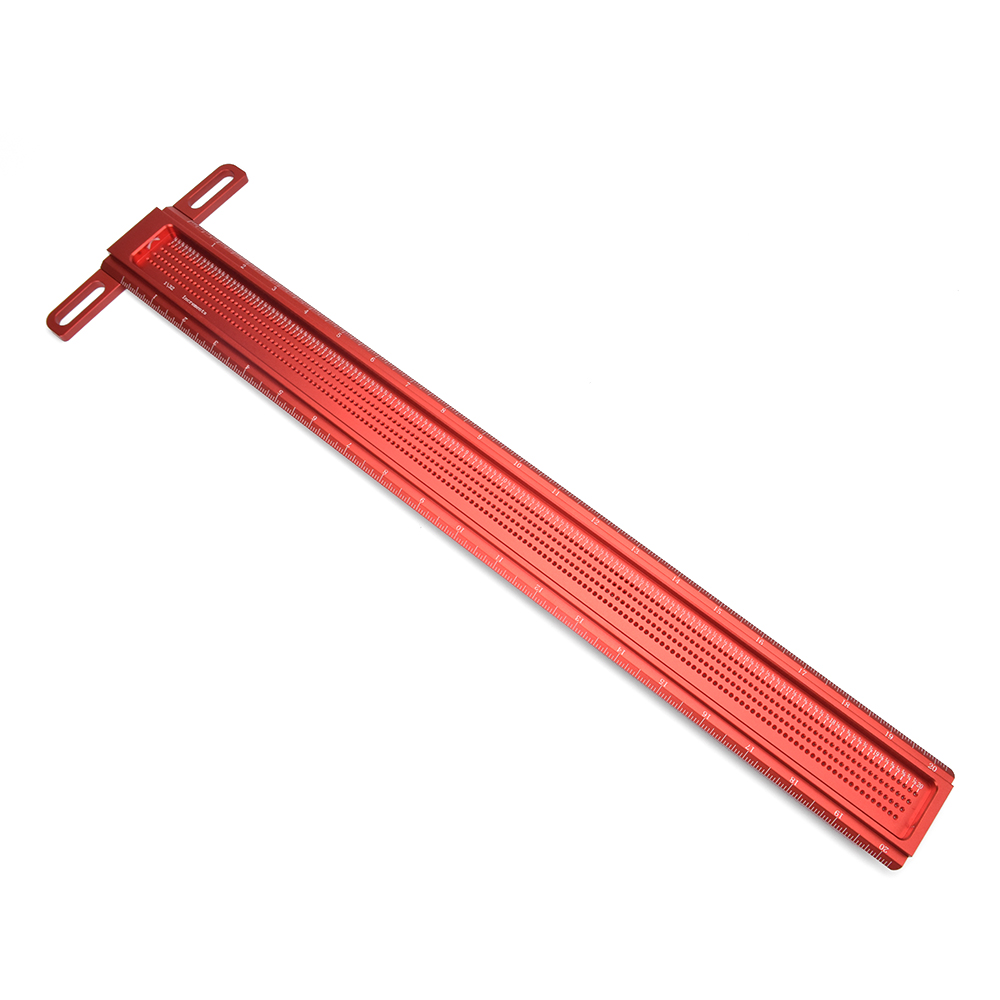 16/20 Inch Aluminum Alloy T-Square Marking Ruler Woodworking Tool for Precise Scribing and Measuring