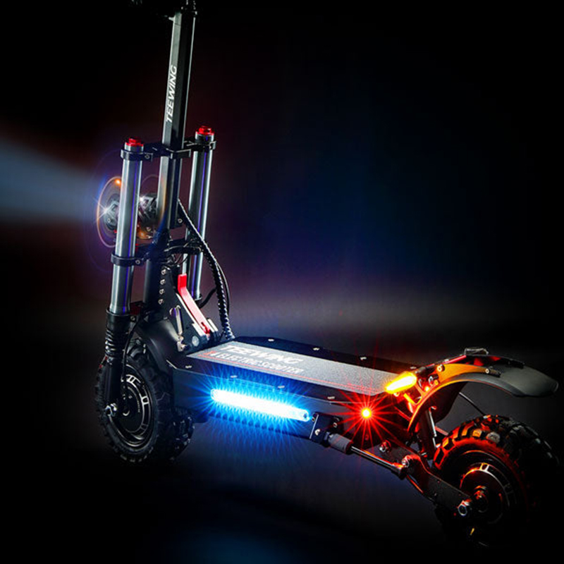 [US DIRECT] Teewing X3 52V 28Ah 3200W Dual Motor 10 Inch Electric Scooter 50KM Range 200KG Max Load