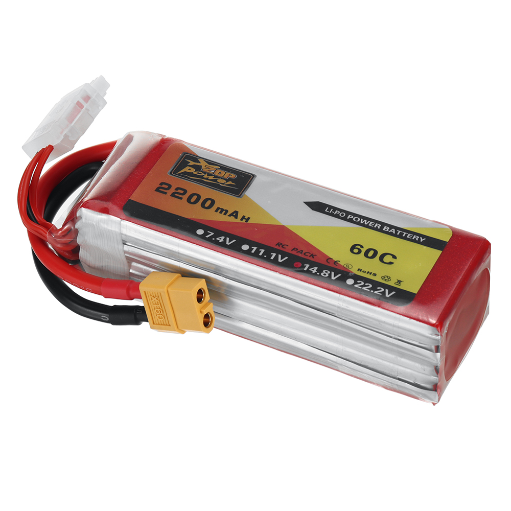 ZOP Power 14.8V 2200mAh 60C 4S LiPo Battery XT60 Plug for RC Drone