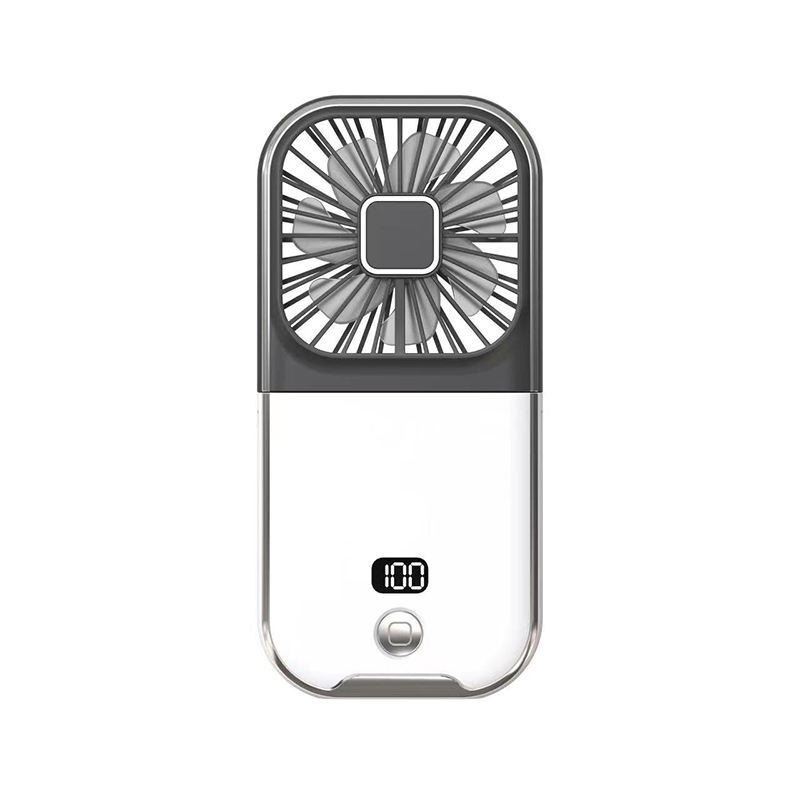3000mAh Handheld Digital Display Folding Small Fan Portable USB Hanging Neck Electric Fan Charging Fan Fast Charging Fan