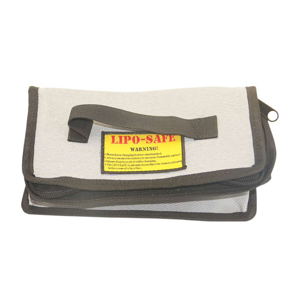 LiPo Battery Portable Explosion Proof Safety Bag With Zipper 215x155x115mm