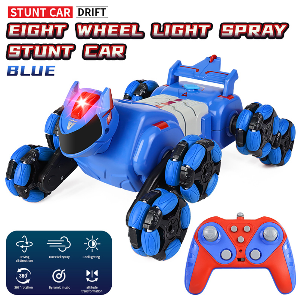 JC015 4WD RC Car Robot Dog Music Light Stunt Remote Control Car off-Road Control Boys Toys for Children Gifts