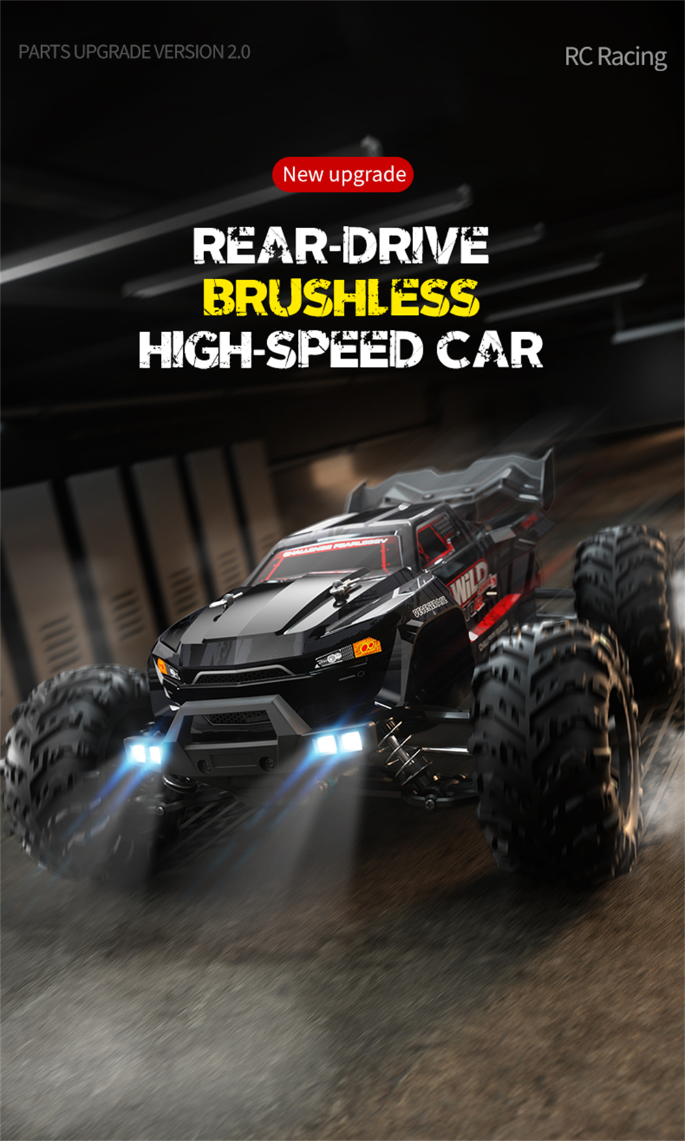 JJRC Q117-B 1/16 2.4G 4WD High Speed RC Car Brushless Motor RC Racing Car Drift Off Road Vehicle Gift Toy 70 KM/h