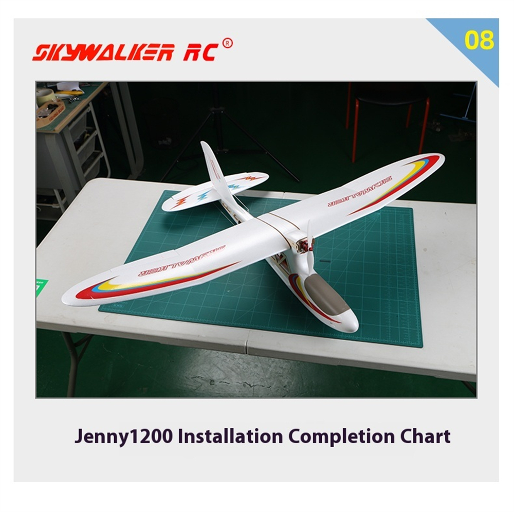 Skywalker JENNY 1200mm Wingspan EPO RC Airplane Fixed Wing KIT