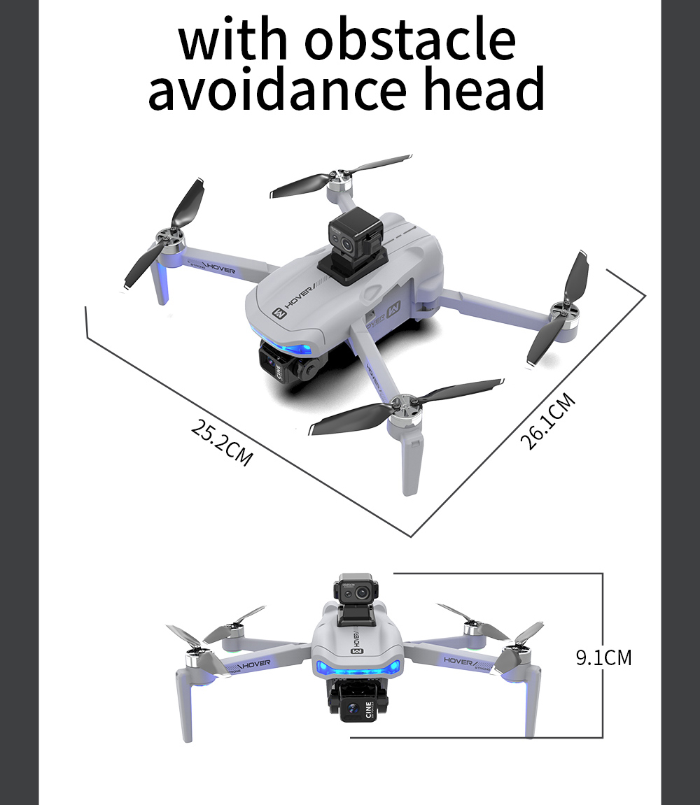 JJRC X40 PRO GPS 5G Digital FPV with 5.6inch LCD Screen Controller 1080P HD Dual Camera 3-Axis EIS Gimbal 360° Obstacle Avoidance 248g Brushless Foldable RC Drone Quadcopter RTF