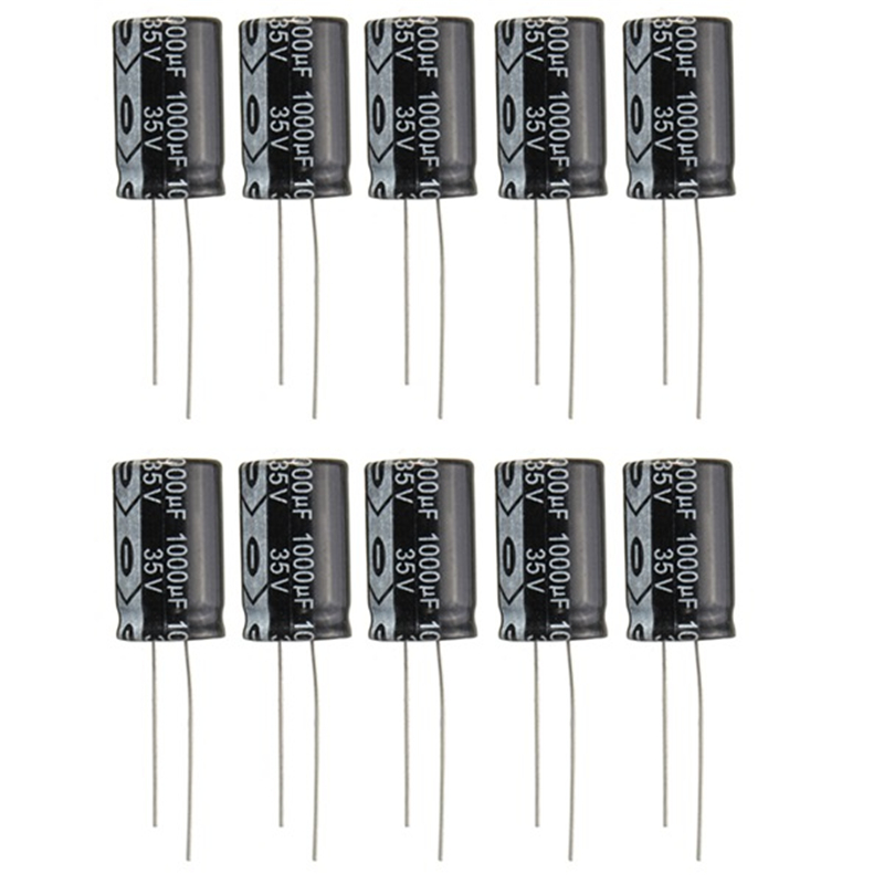 Geekcreit® 10pcs 35V 1000uF Electrolytic Capacitor Low ESR 13 x 20mm