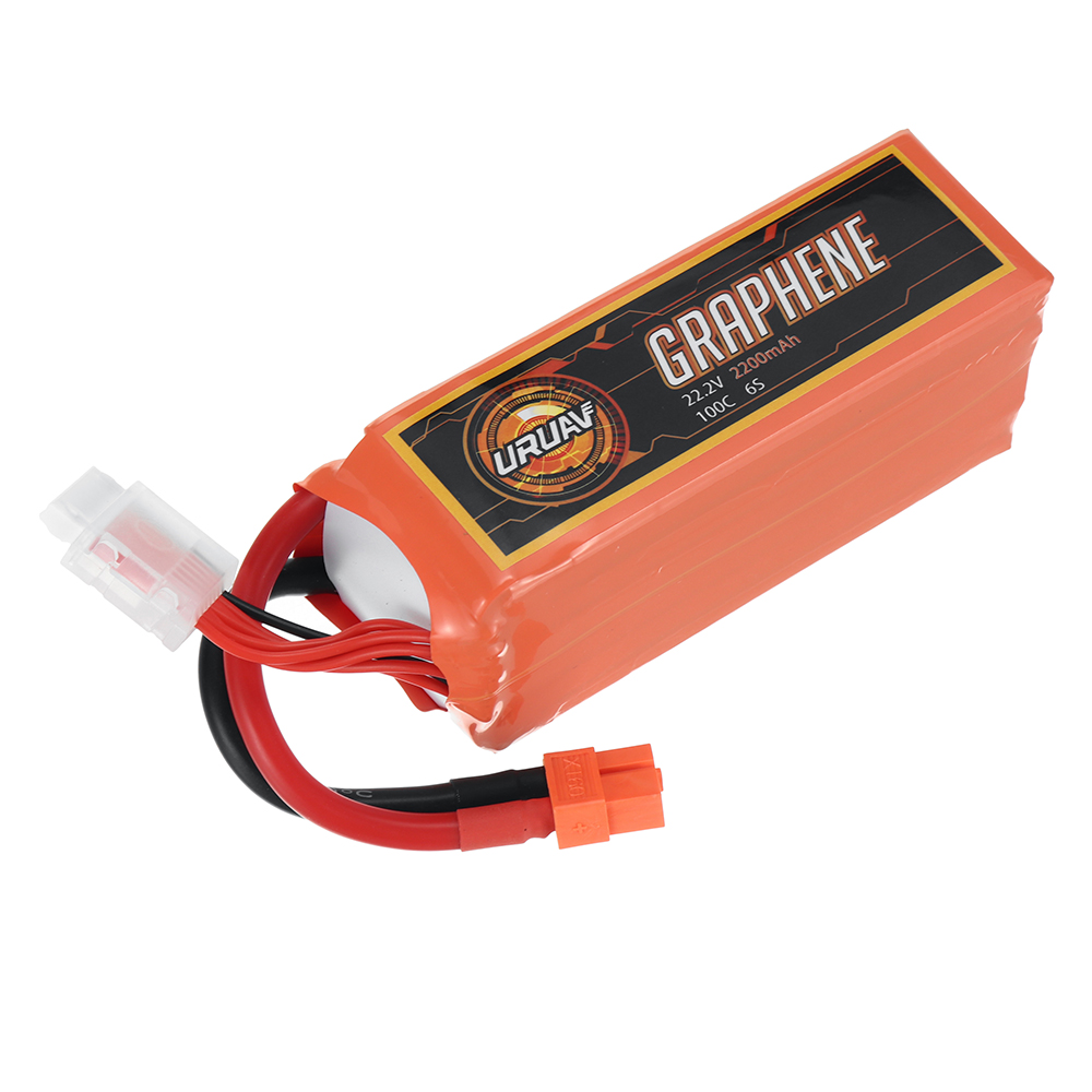 URUAV GRAPHENE Power 22.2V 2200mAh 100C 6S LiPo Battery XT60 Plug for RC Drone