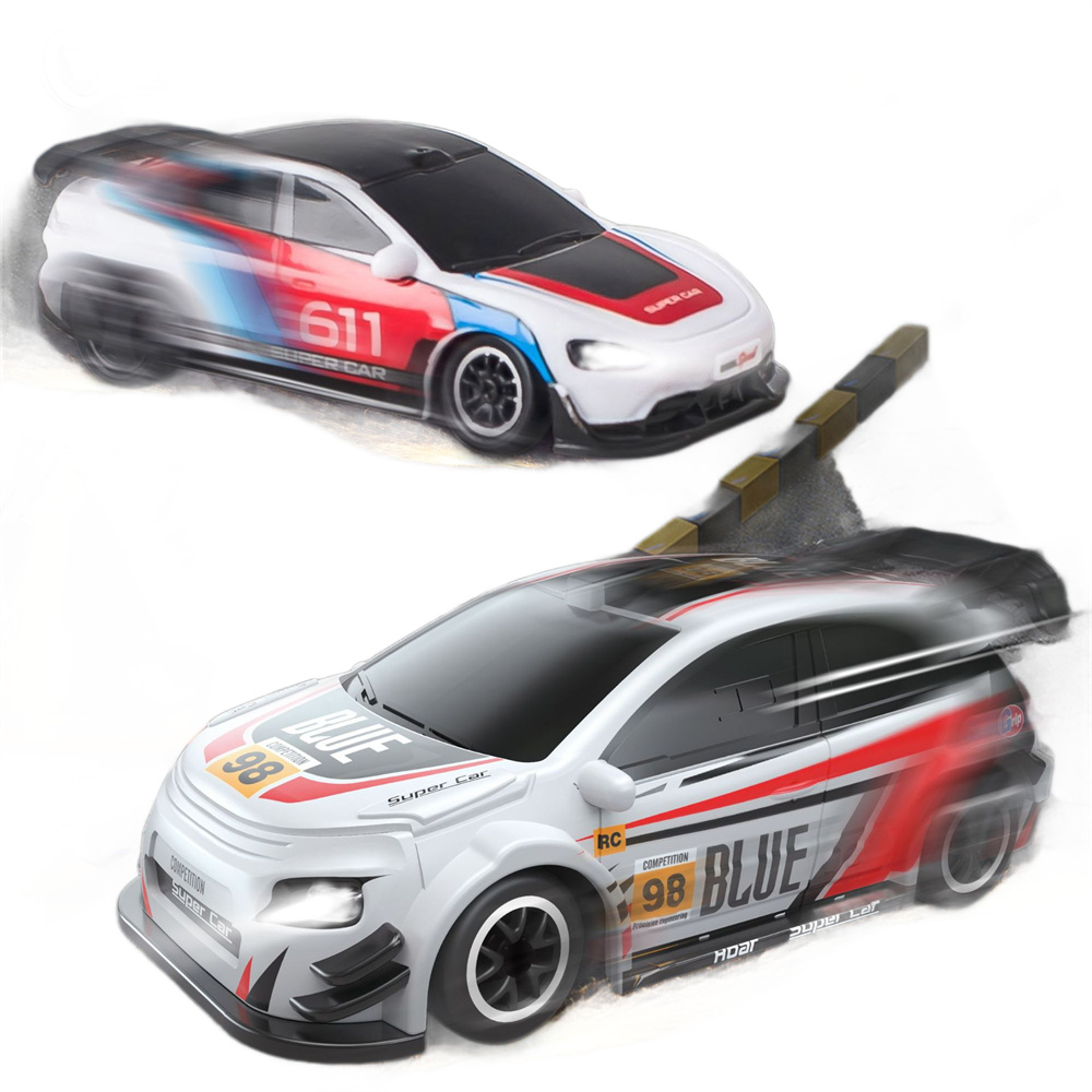 664999 RTR 1/64 2.4G 4WD ドリフト RCカー ミニレーシング LEDライト