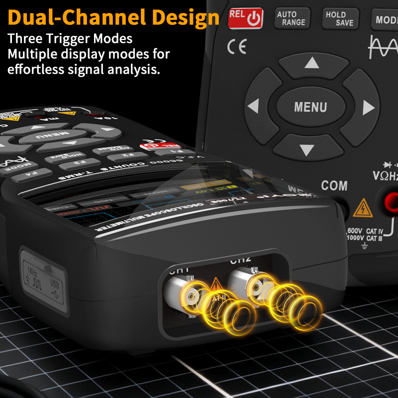 ZOYI ZT-706S Handheld Oscilloscope Multimeter 3-In-1 Dual Channel