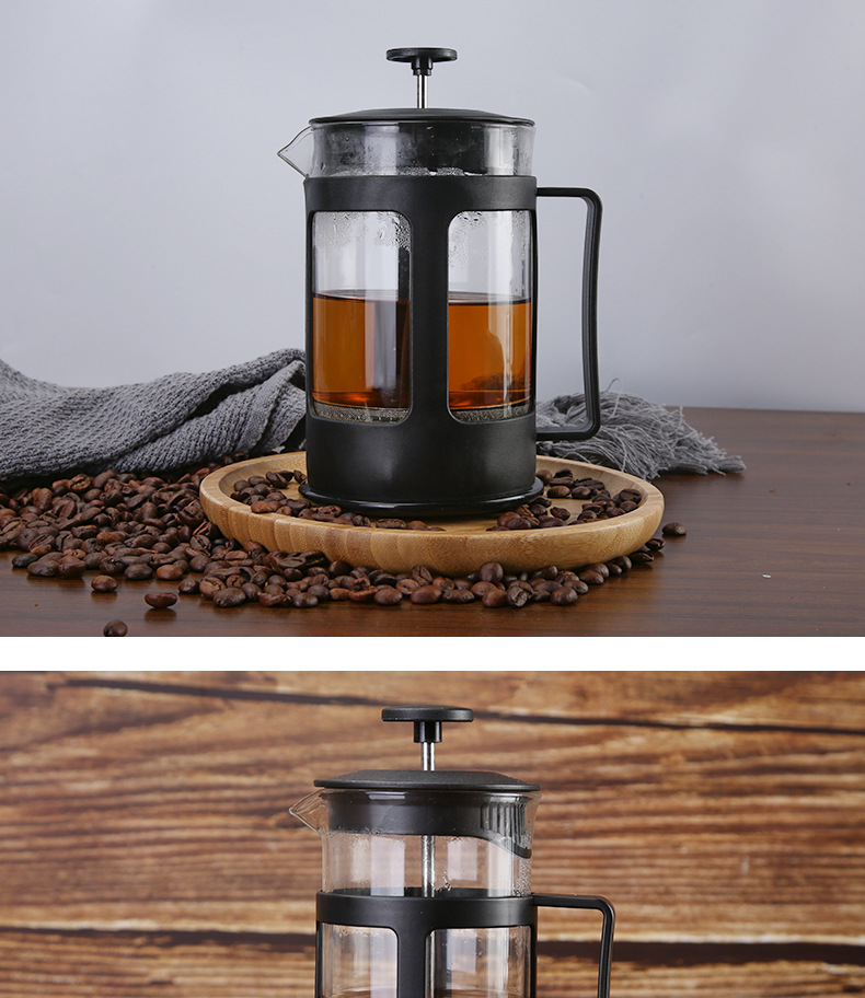 Coffee Press 350ML/600ML French Press Coffee/Tea Brewer Pot Maker Kettle Stainless Steel Glass Plunger Coffee Pot