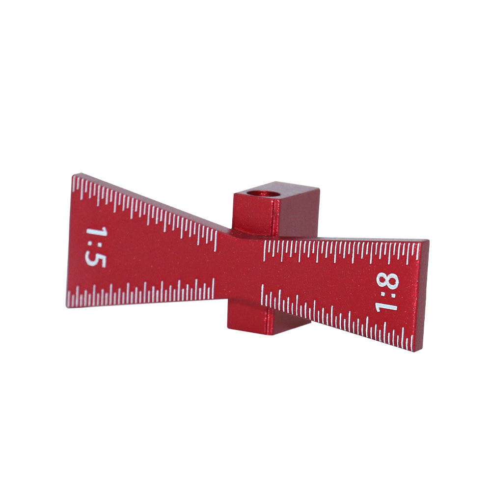 1:5/1:8 Aluminum Alloy Dovetail Joint Hinge Gauge Marking Template  Woodworking Tool High Strength Wear-Resistant