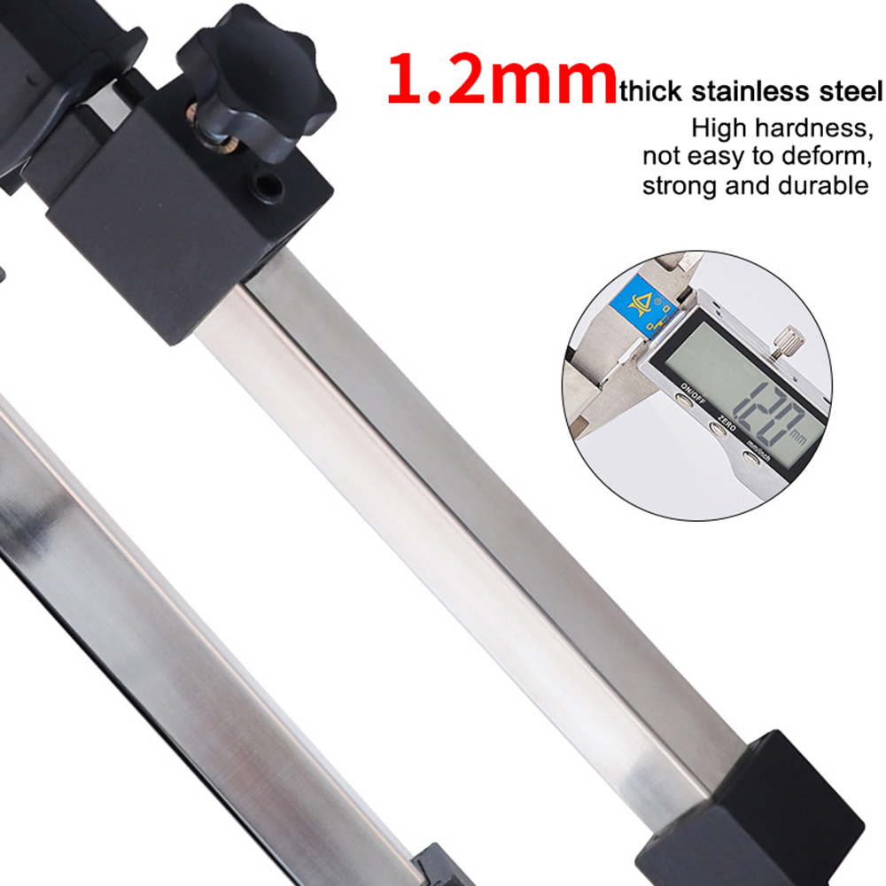 40-82cm Woodworking Telescopic Support Rod Cabinet Lifting Tool Stainless Steel Bracket Load Capacity 60KG