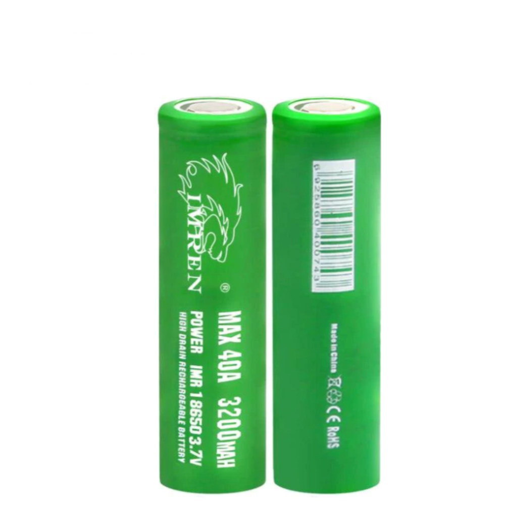 [USA Direct] 10/20/40Pcs IMREN 40A High Power 18650 Battery 3200mah Rechargeable Lithium-ion Cells For Flashlights E-bike E-scooter RC Toys Home Tools