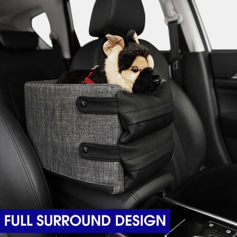 Car Dog Kennel Car Central Control Pet Safety Seat Cat Kennel Pad Car Supplies Dog Car Kennel Removable Washable