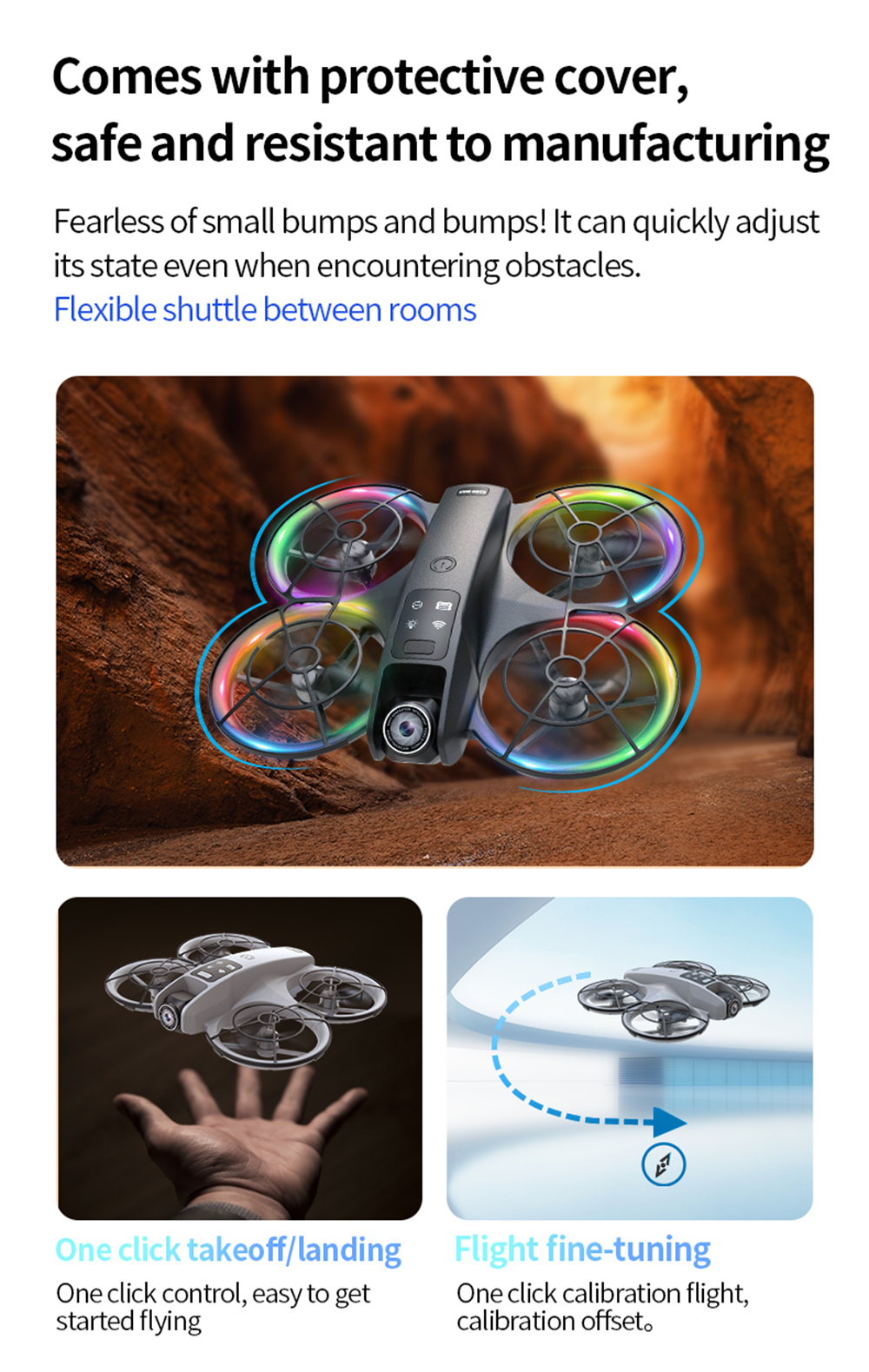 XKJ K200 MAX WiFi FPV with LCD Screen Controller HD Dual Camera Electrically Adjustable Optical Flow Hover Automatic Obstacle Avoidance Dazzling 7-Lights Circle Protection Brushless 2.4G 4CH 6-Axis Remote Control Toys RC Drone Quadcopter RTF