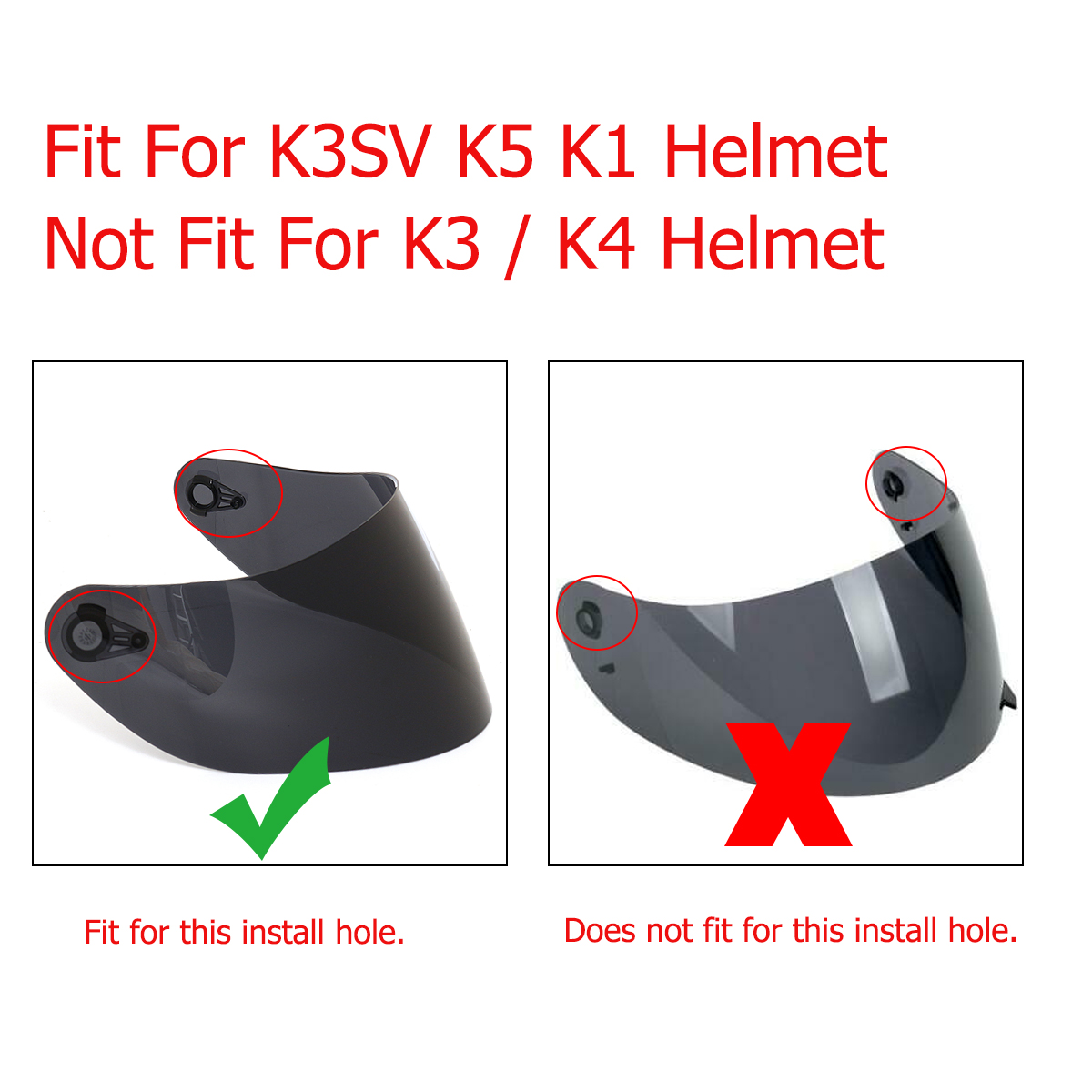 KKmoon Motorcycle Helmet Visor Anti-scratch Full Face Shield UV Motorcycle Helmet For 316 902 AGV K5 K3SV