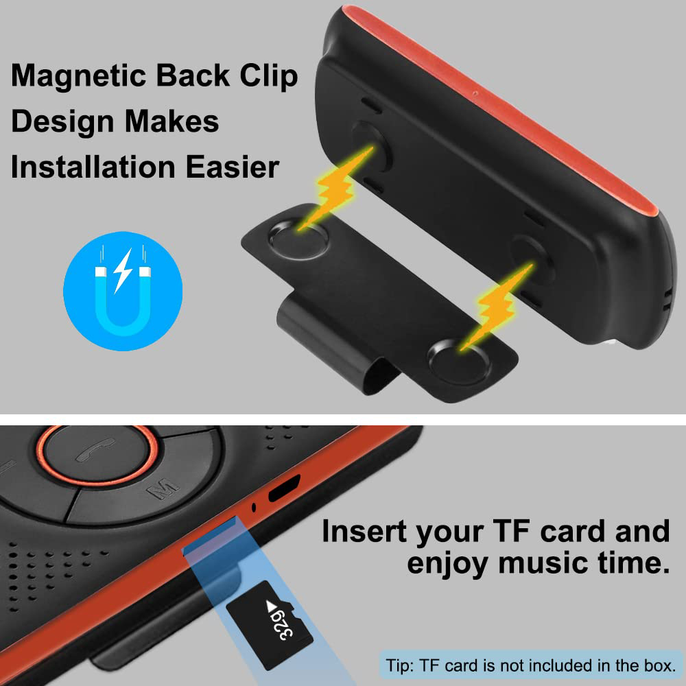 車用Bluetoothスピーカー 携帯電話用ポータブルBluetoothハンズフリー