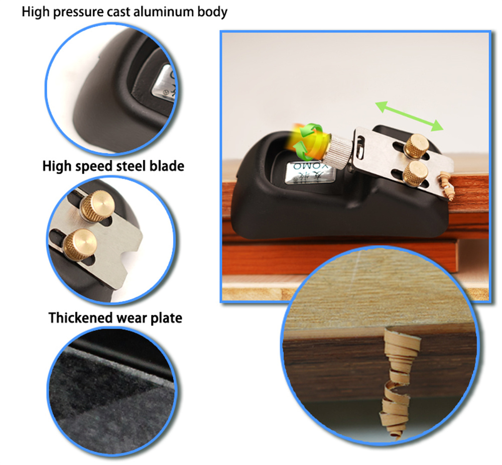 Edge Corner Planer Edge Banding Arc Trimmer Manual Planer Wood Chamfering Fillet Scraper Board Deburring PVC Trimmer Tool