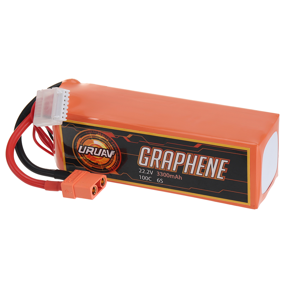 URUAV GRAPHENE Power 22.2V 3300mAh 100C 6S LiPo Battery XT90 Plug for RC Drone