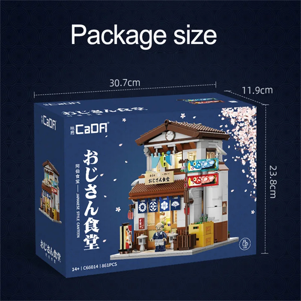 CaDA C66014 Japanese Style Uncle's Canteen Building Block Assembly