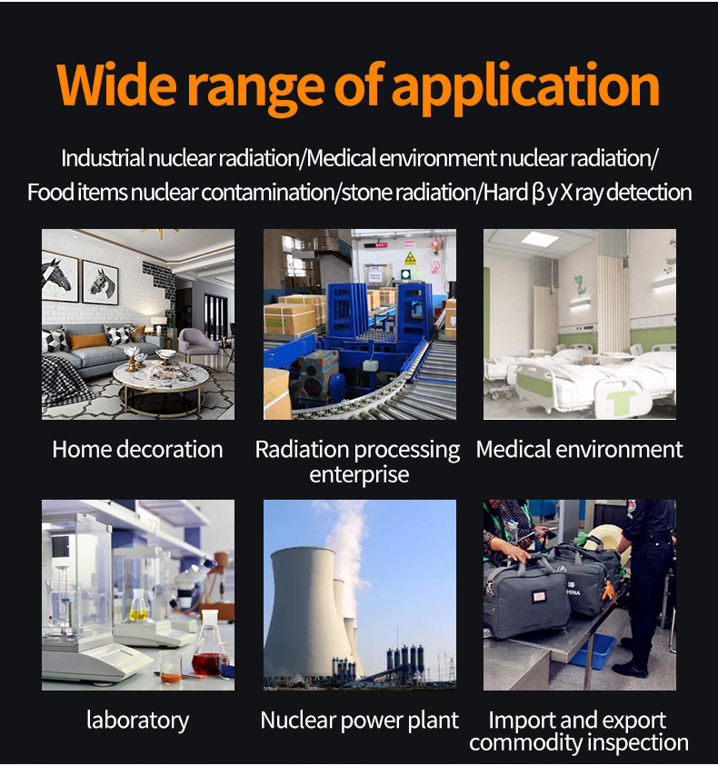 Portable Nuclear Radiation Dual Detector Accurate Measurement Beta Gamma X-Ray Detection Color Screen Wide Energy Range Compact Design - Radiation Monitoring Device