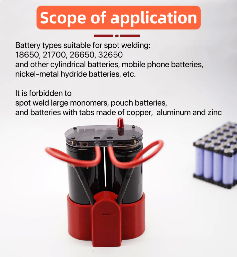 Farad Capacitor Spot Welder OLED Display 2.7V 3000F Spots Welding Machine 99 Gears Semi-automatic Weld Tool Dual Type C Charging