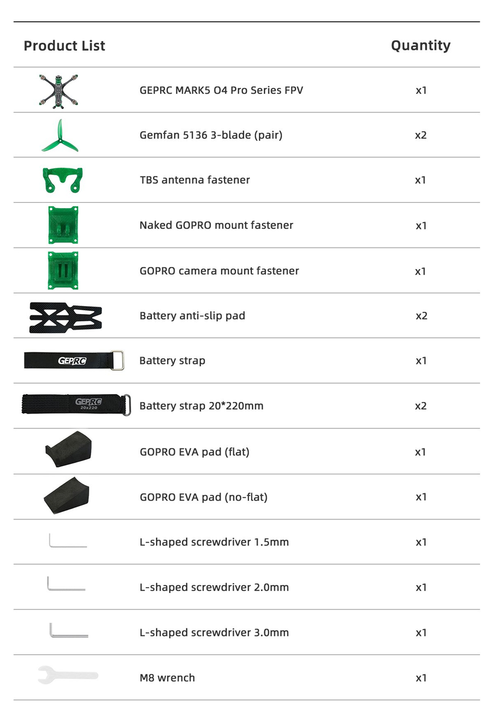 GEPRC MARK5 DC O4 Pro 230mm 5 Inch 6S GPS RC FPV Racing Drone PNP BNF with 2107.5 1960KV Motor