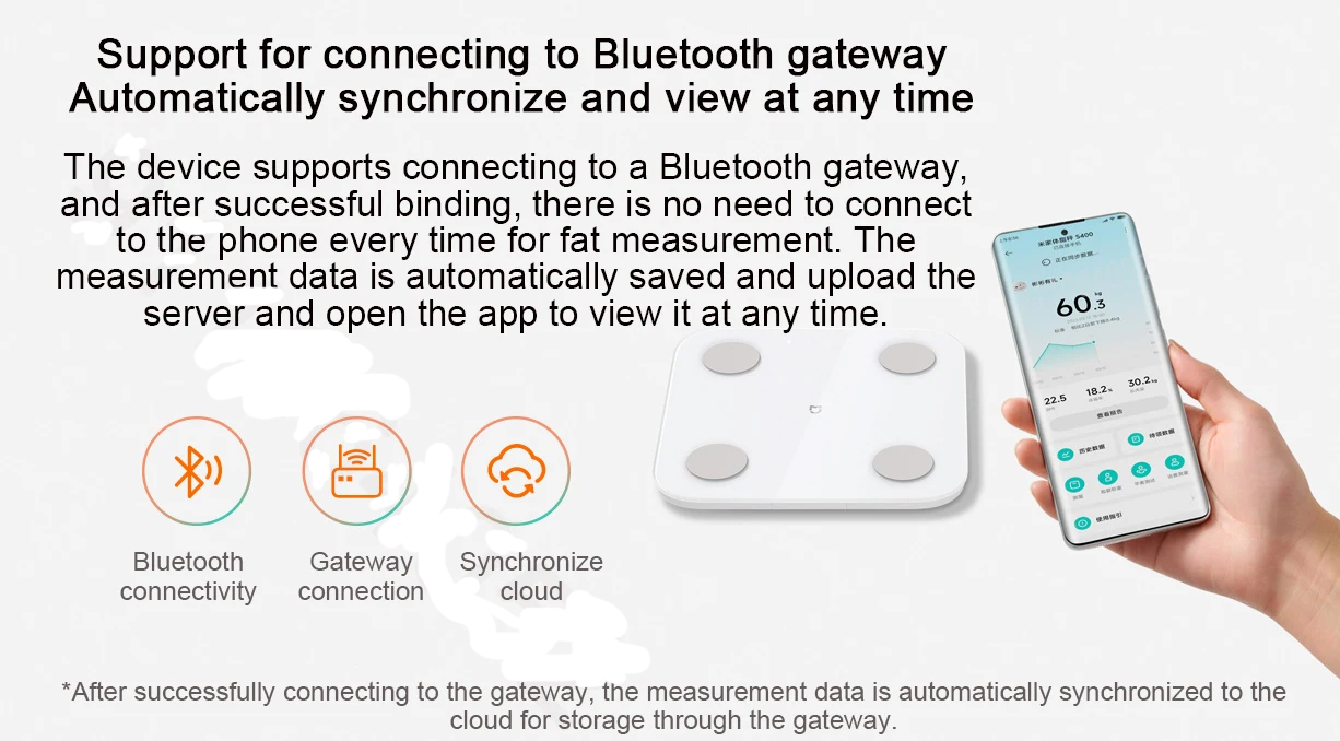 Xiaomi Mijia S400 Bluetooth 5.0 Intelligent Home Body Fat Scale