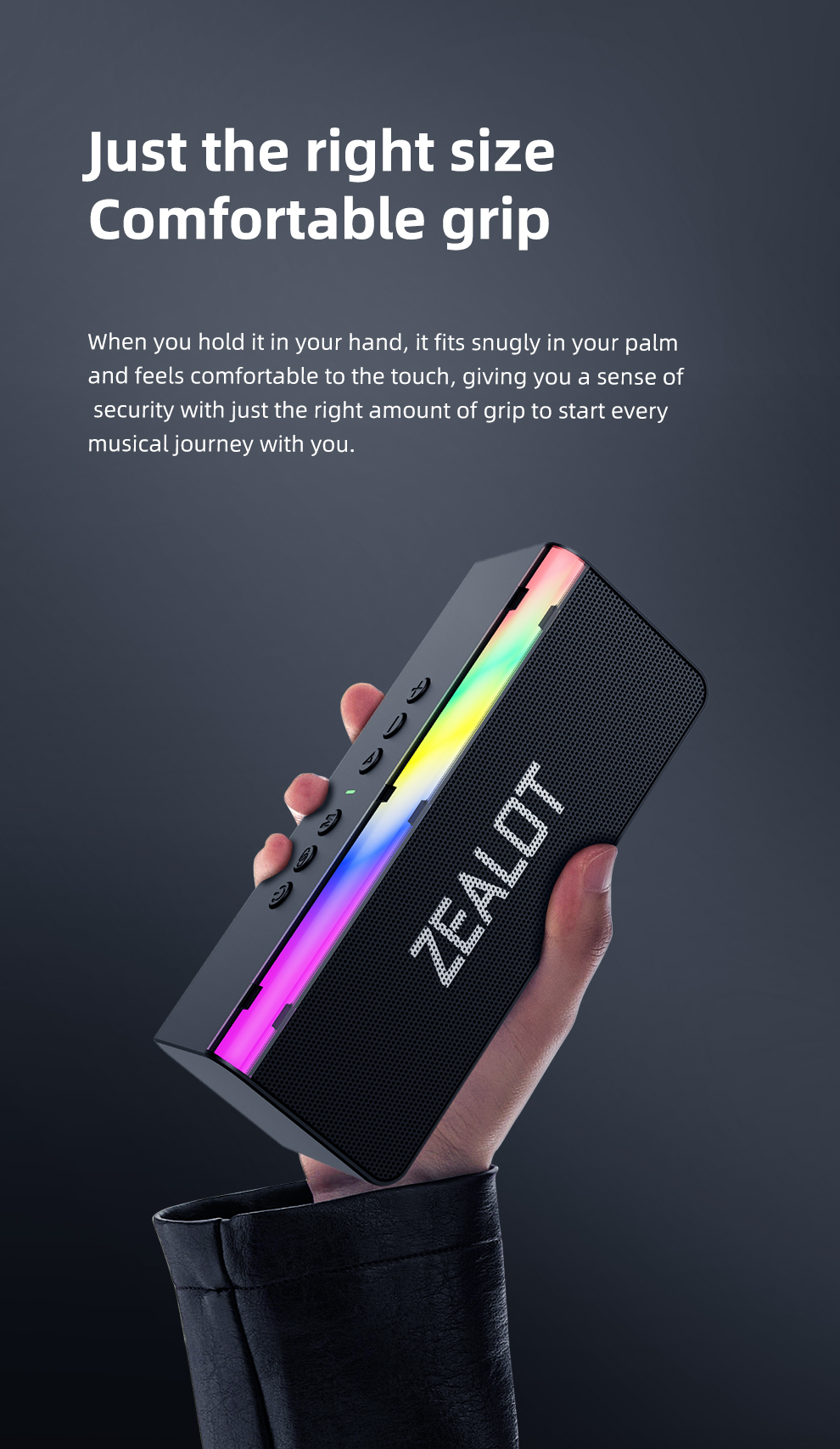ZEALOT S72 20W Bluetoothスピーカー ポータブルスピーカー デュアル