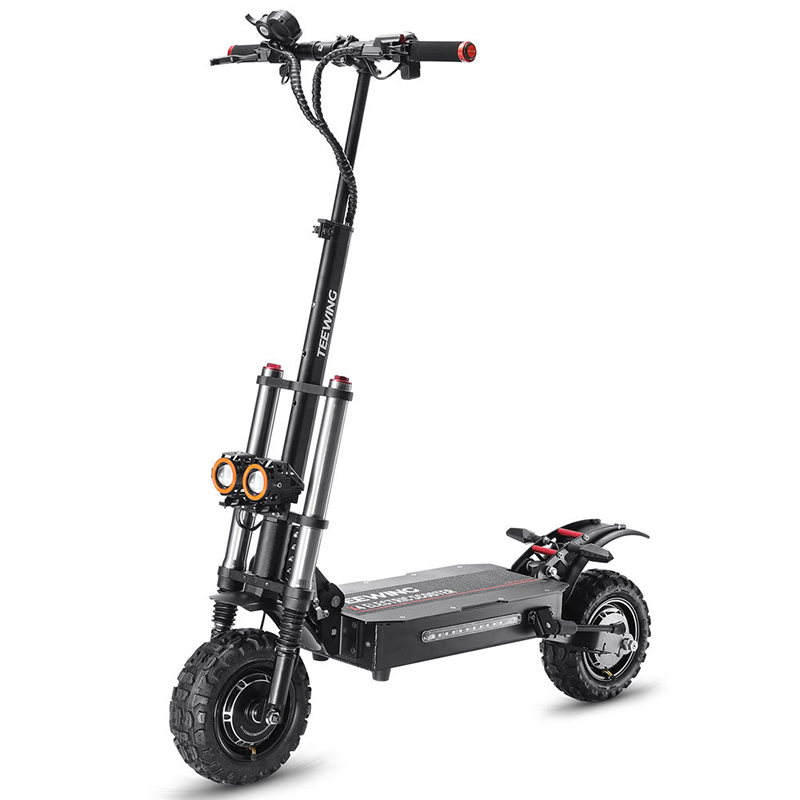 [US DIRECT] Teewing X4 60V 33Ah 5600W Dual Motor 11 Inch Electric Scooter 62KM Range 200KG Max Load