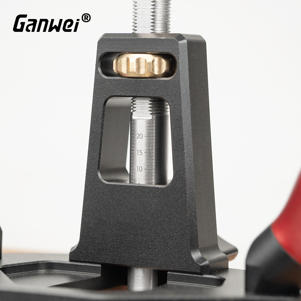 Woodworking Router Plane Depth Adjusting Screw Nut Handheld Router Planer for Right Angle Tenon Shoulder Trimming Slotting