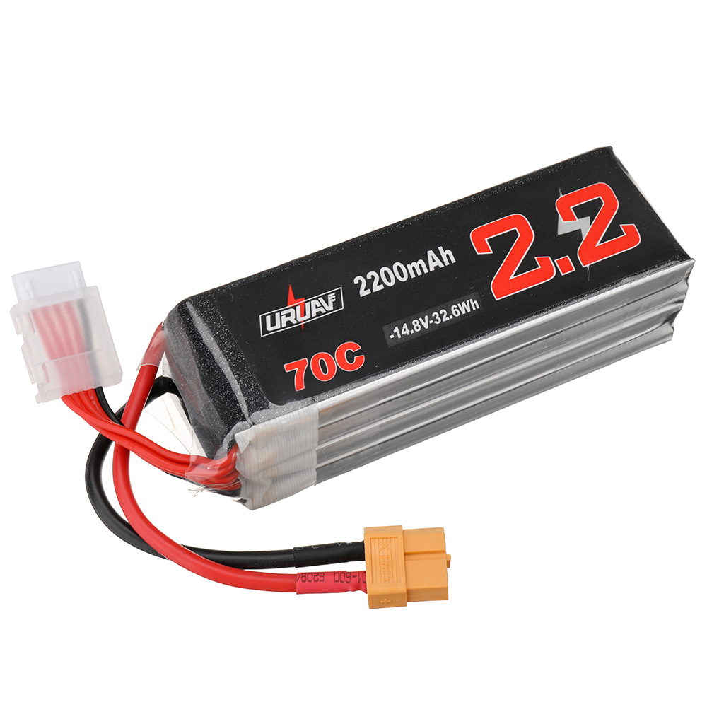 URUAV 14.8V 2200mAh 70C LiPo Battery XT60 Plug for RC Drone