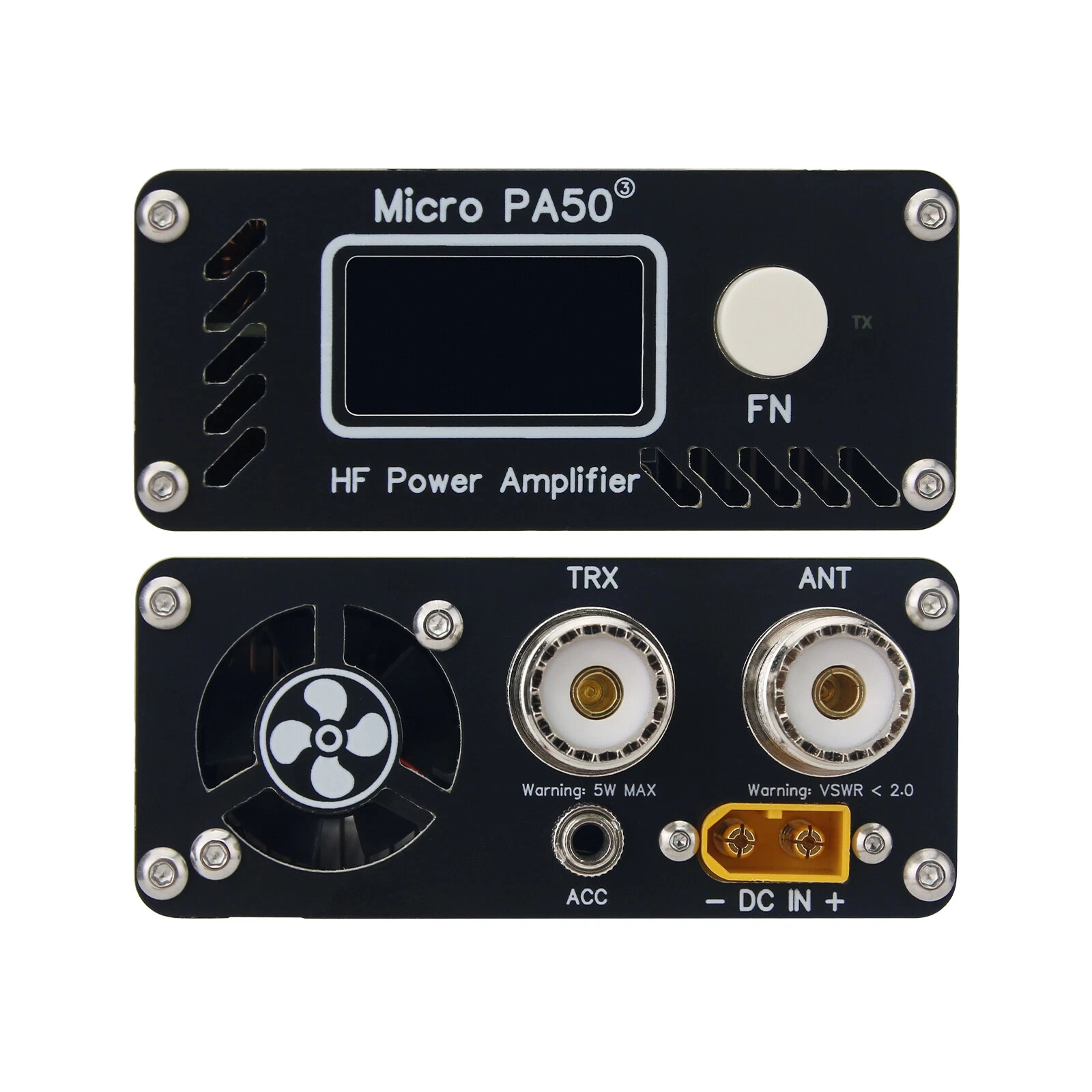 Micro PA50-3 3rd Gen RF Shortwave Power Amplifier 3.5MHz to 30MHz