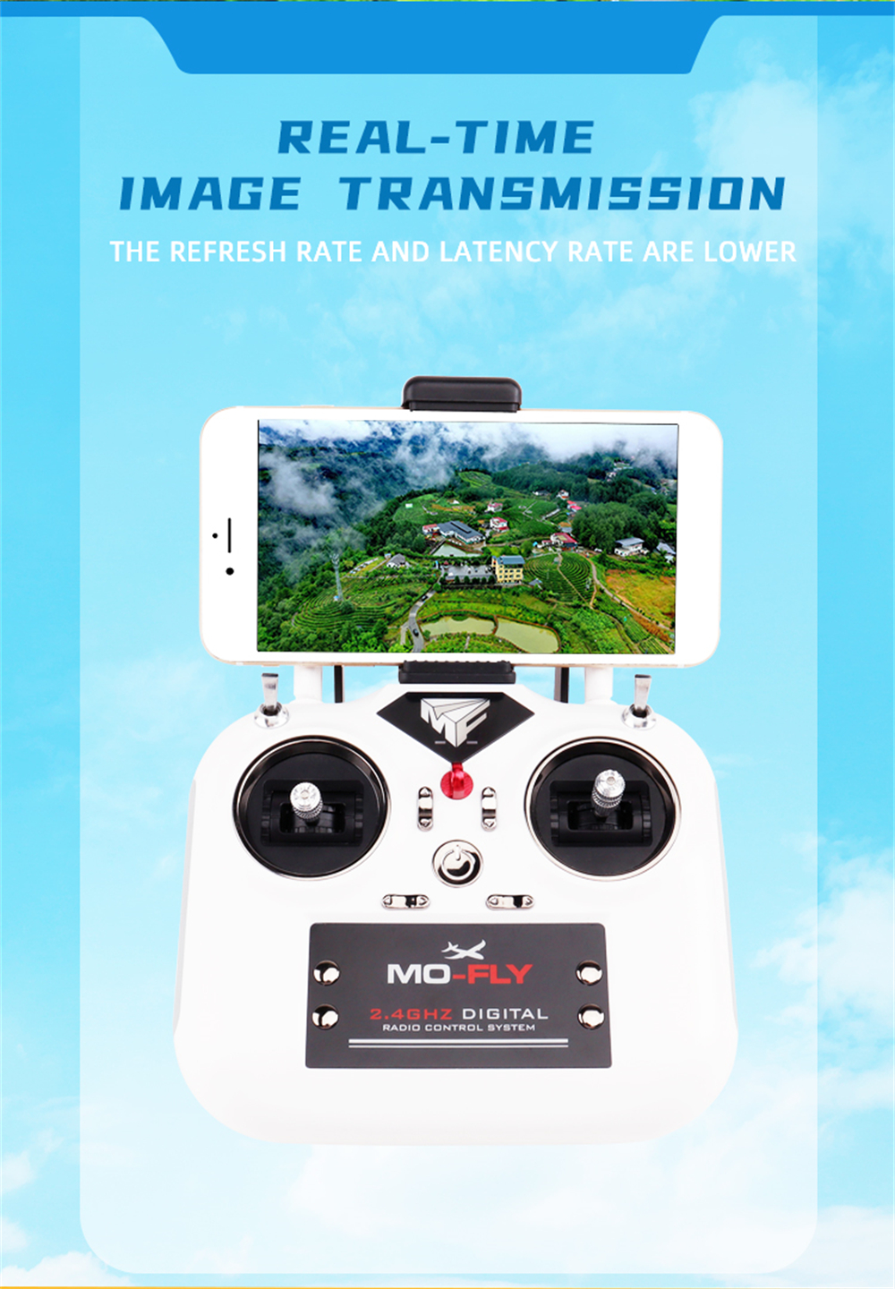 MO-FLY MF-A84 690mm Wingspan 2.4G 10CH Built-in Gyro 3D/6G Switchable Aerobatics EPP RC Airplane Glider RTF Compatible DSM SBUS