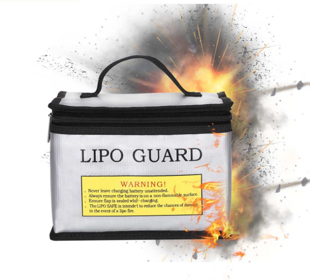 LiPo Battery Safety Guard Portable Anti-explosion Waterproof Bag 215x145x165mm