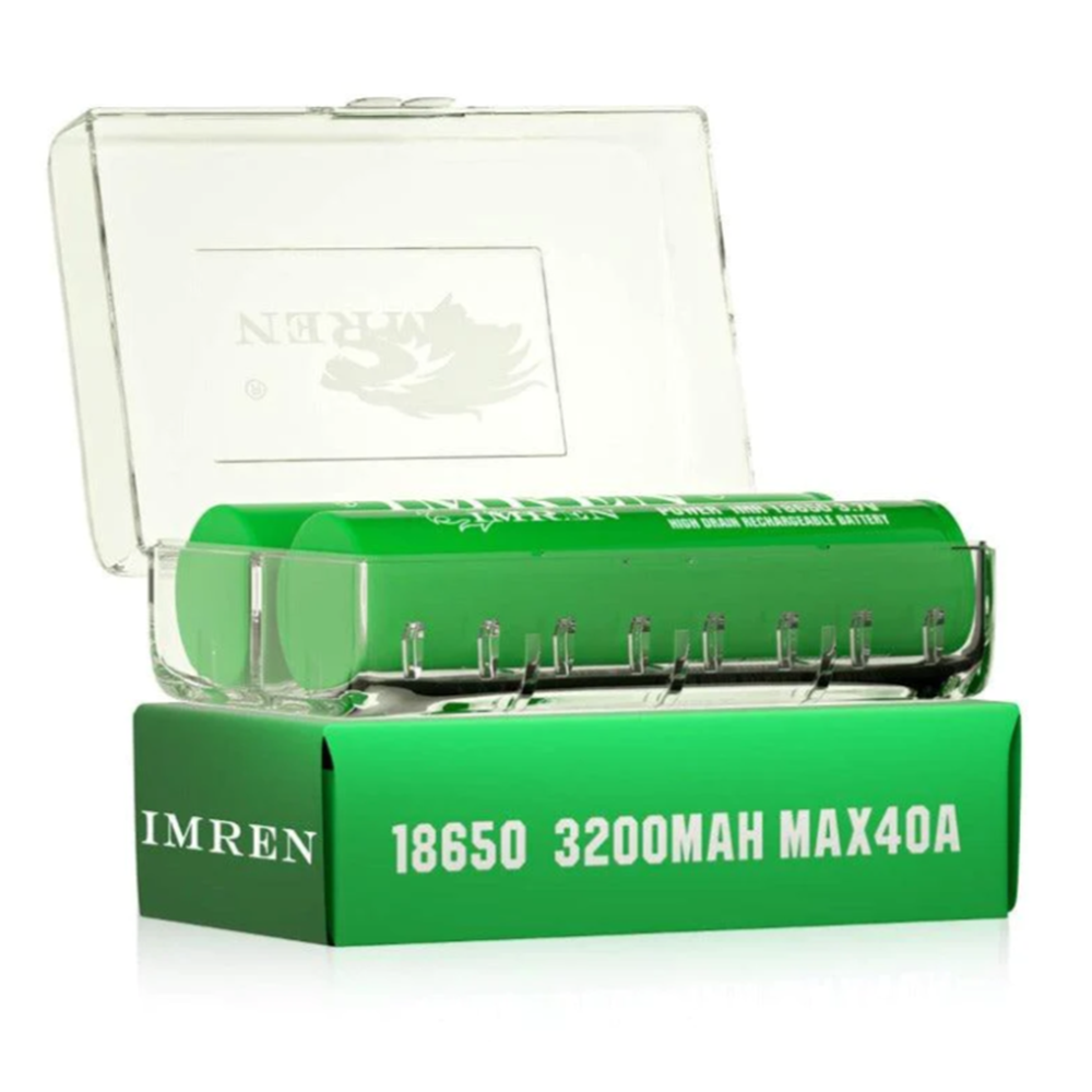 [USA Direct] 10/20/40Pcs IMREN 40A High Power 18650 Battery 3200mah Rechargeable Lithium-ion Cells For Flashlights E-bike E-scooter RC Toys Home Tools
