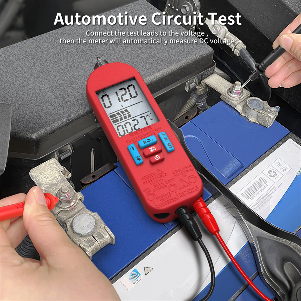 BSIDE A2 TechMaster TM-2000 Digital Multimeter Versatile Auto-Range Electrical Tester with LCD Display and 6000 Digit Accuracy
