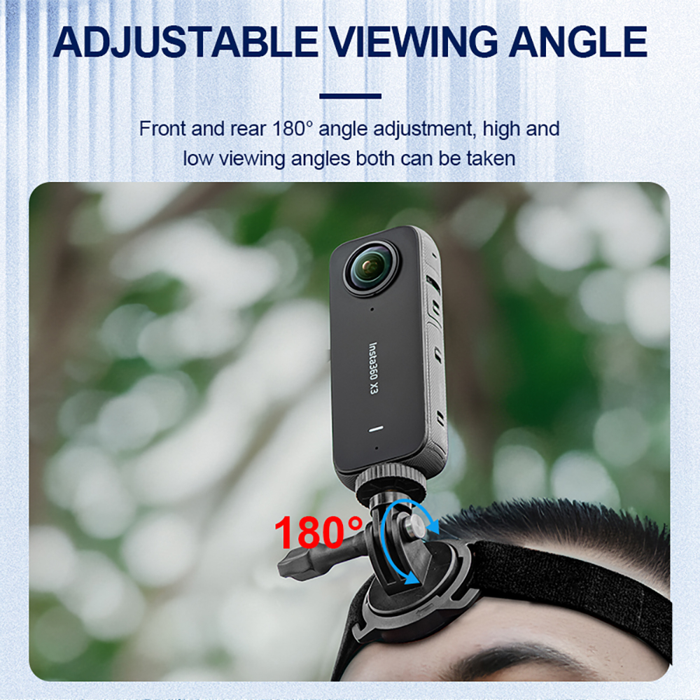 STARTRC Sport Camera Headband Magnetic Lock Adjustable Angle Size FPV Vlog for GoPro Insta360 DJI Action 3 Pocket 2 Mobile Phones