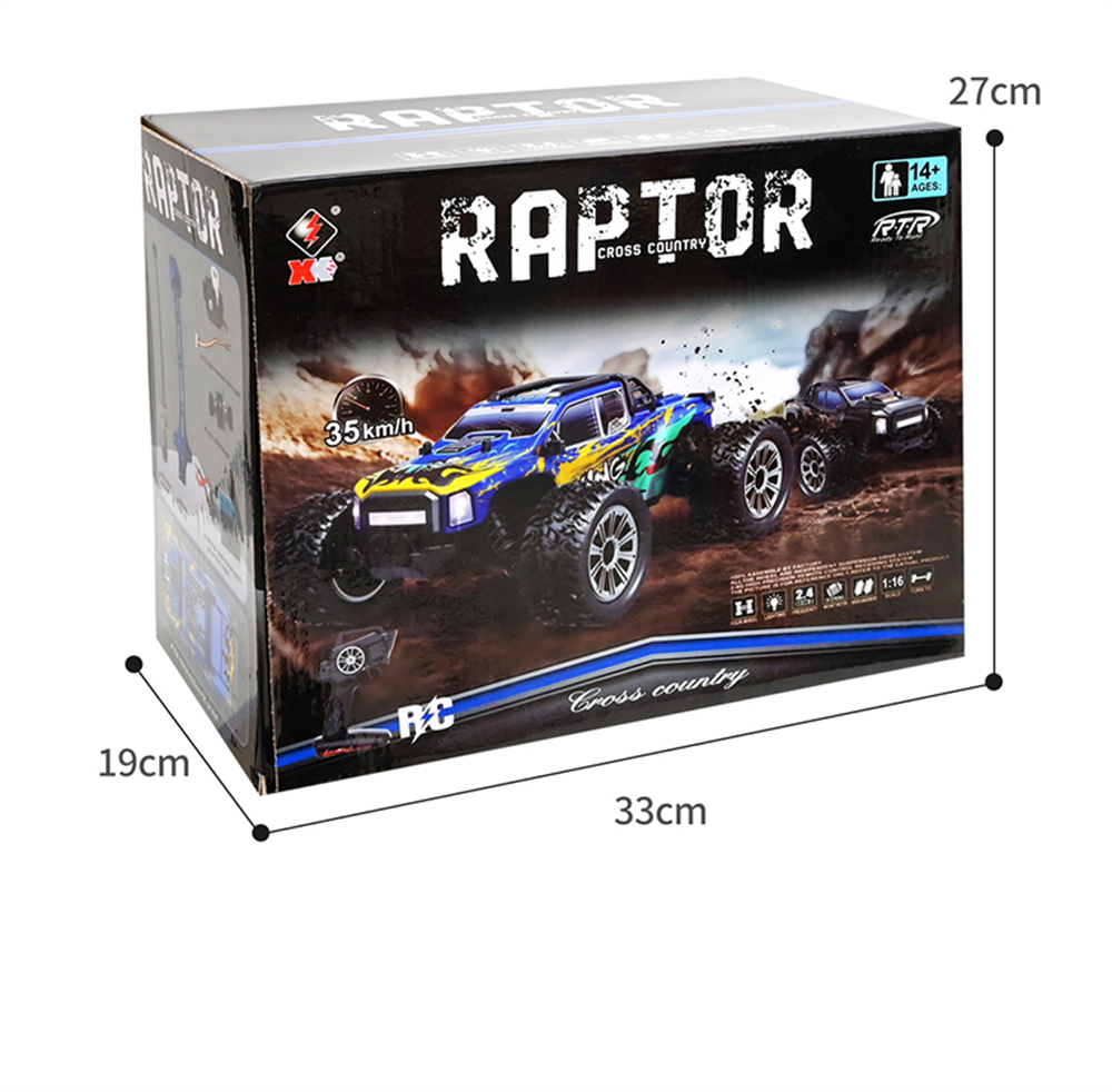 WLtoys 164018 1/16 2.4G 4WD 35KM/H High-speed RC Car Off-road Electric Truck RTR Vehicle Model