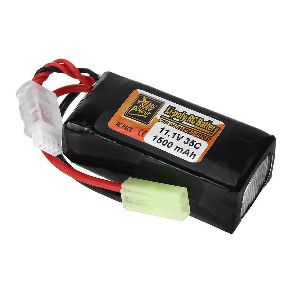 ZOP Power 3S 11.1V 1500mAh 35C LiPo Battery T Plug for RC Car Airplane Helicopter FPV Racing Drone