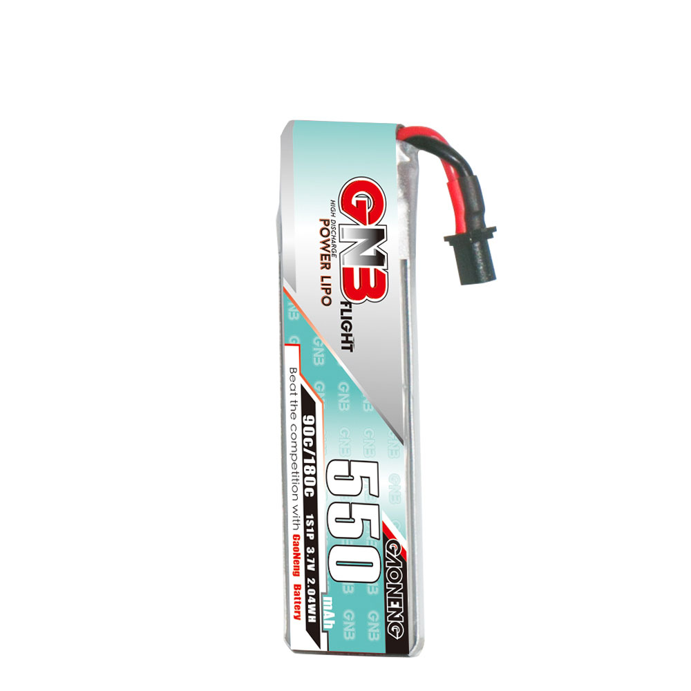 6Pcs Gaoneng 3.7V 550mAh 90C 1S LiHV Battery A30 Plug With Adapter Cable for Emax Tinyhawk S BetaFPV Beta75X