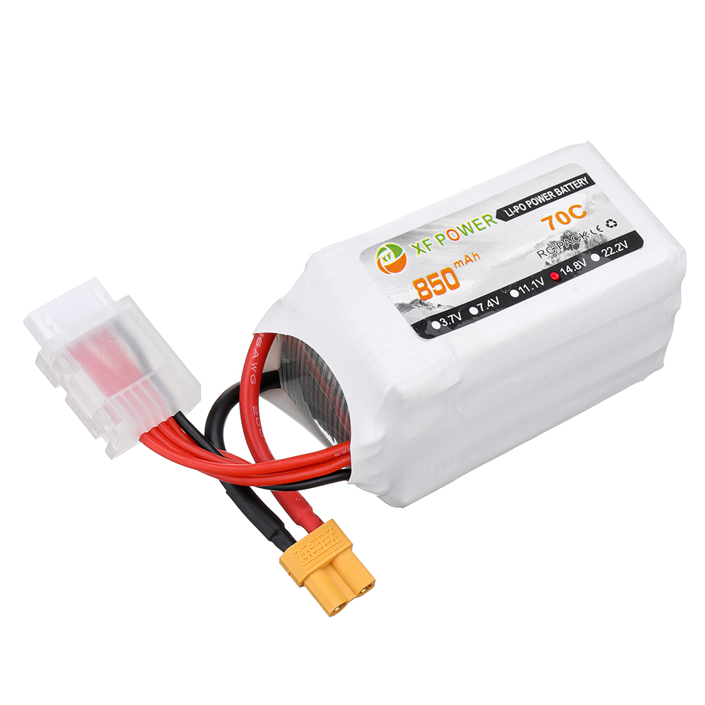 XF Power 14.8V 850mAh 70C 4S LiPo Battery XT30 Plug for RC Drone