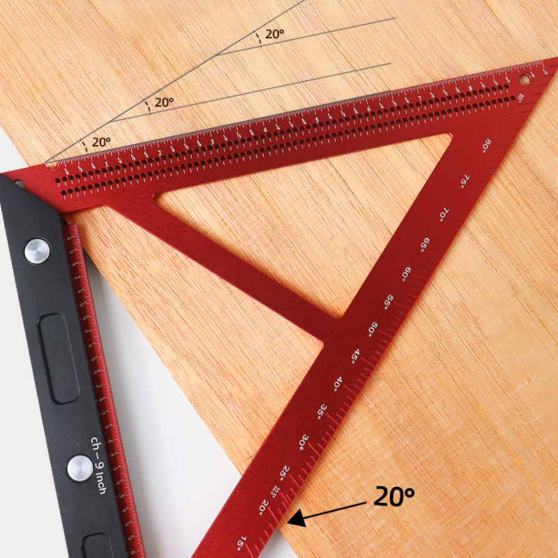 Angle Finder Protractor Hobbyists Adjustable Construction Woodworking Ruler