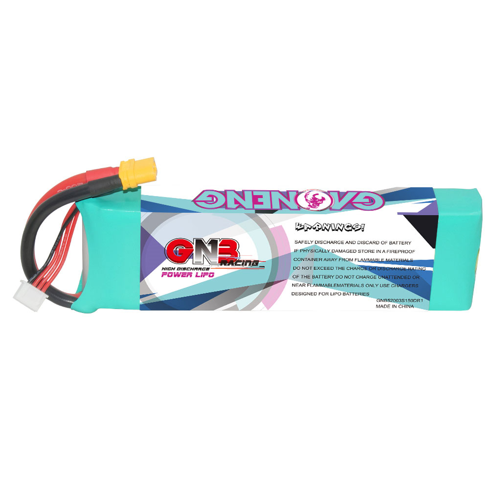 Gaoneng 11.1V 5200mAh 150C 3S LiPo Battery XT60 Plug for 1/10 1/8 1/7 Scale RC Cars