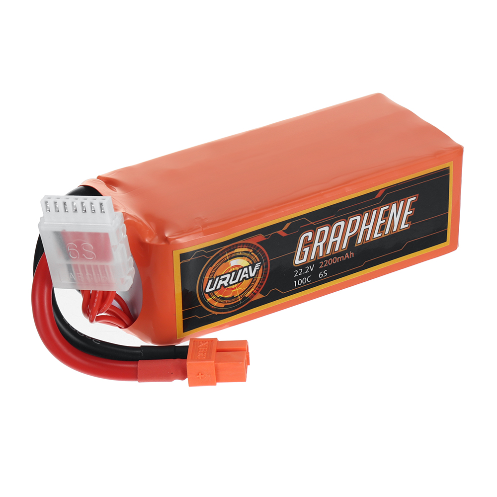 URUAV GRAPHENE Power 22.2V 2200mAh 100C 6S LiPo Battery XT60 Plug for RC Drone