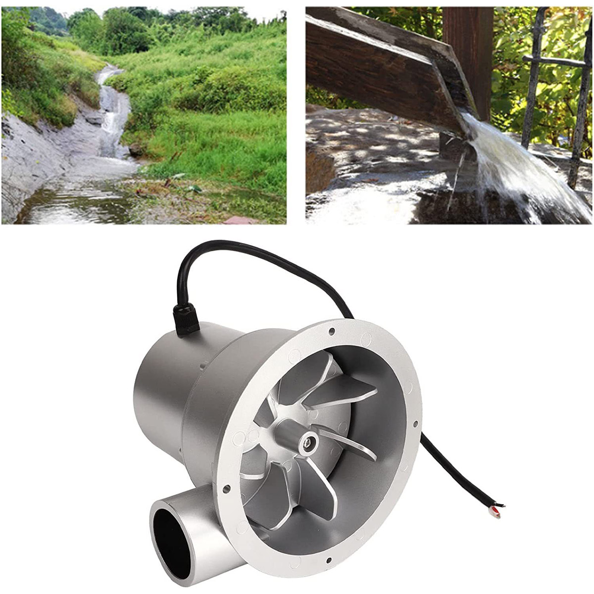 SJ18B High Efficiency Hydro Generator DC 36V No Load Voltage Supports 12V&24V Battery Charging Compact Easy Install & Remote Control Capable Ideal for Stream-Powered Energy Projects